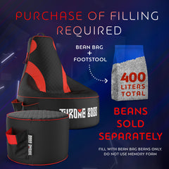 Bean Bag + Footstool (Adult Size)